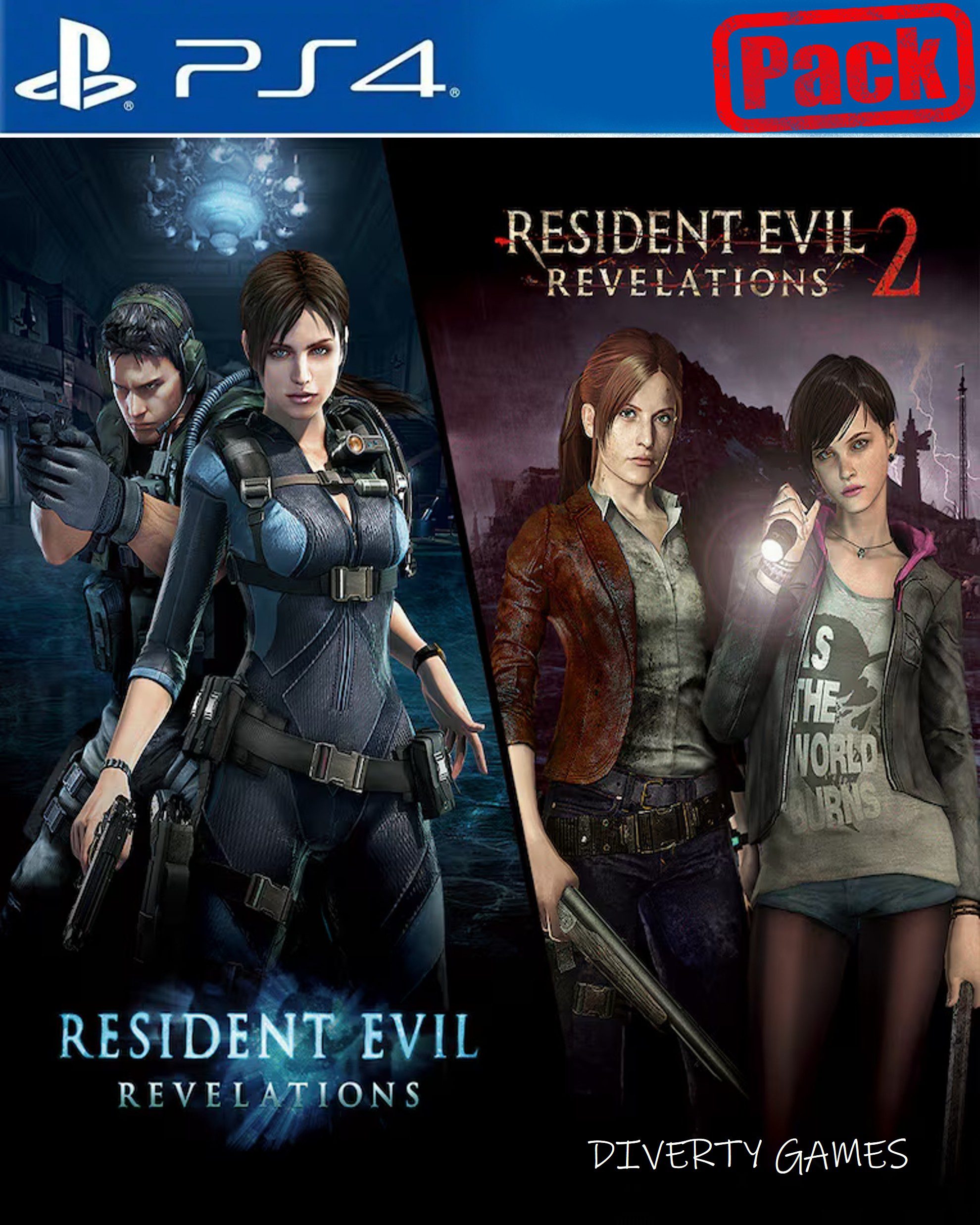 RESIDENT EVIL REVELATIONS 1 & 2 BUNDLE PS4