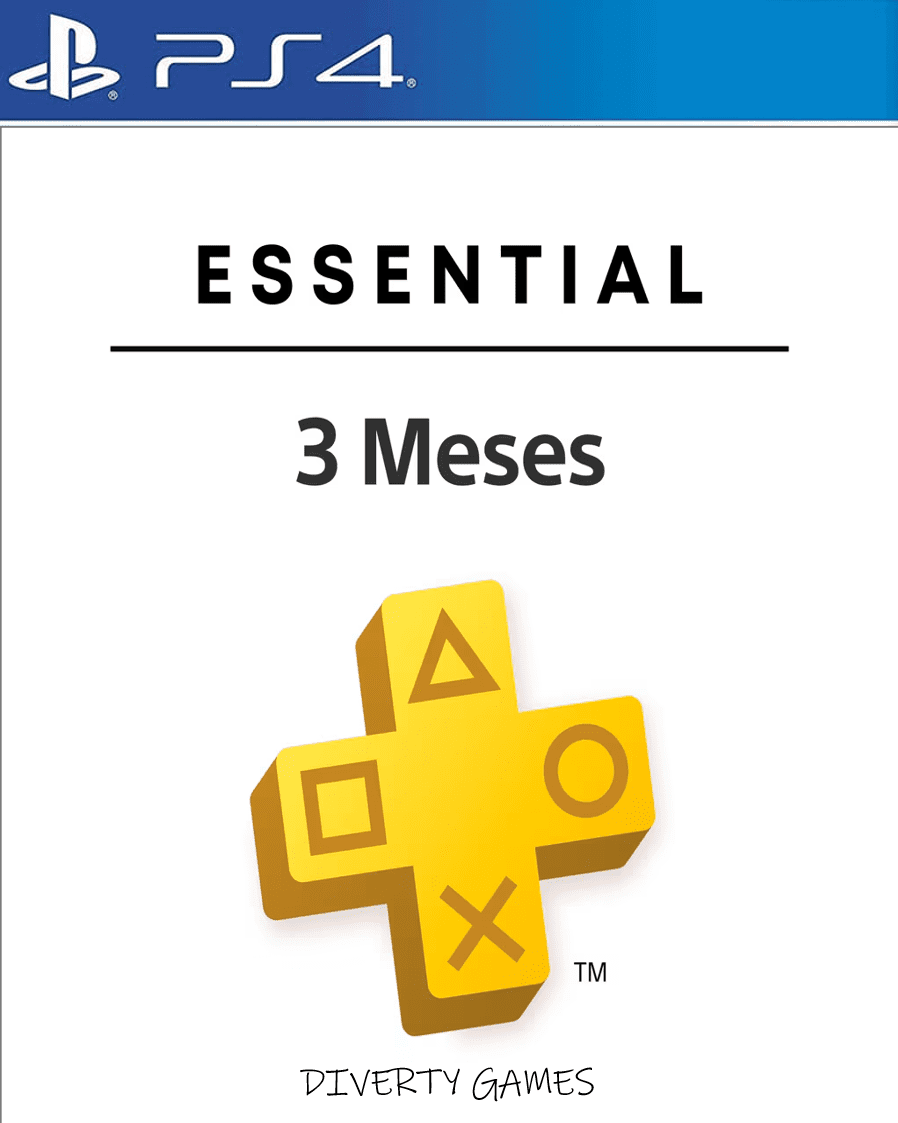 PS PLUS ESSENTIAL 3 MESES PS4 (FORMATO CUENTA)