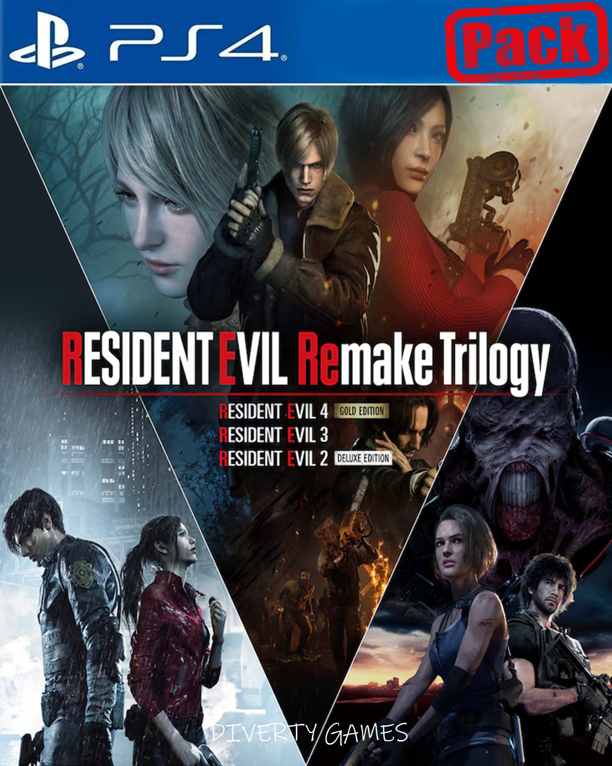 RESIDENT EVIL REMAKE TRILOGY PS4
