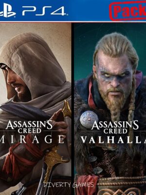 ASSASSIN’S CREED MIRAGE & ASSASSIN’S CREED VALHALLA BUNDLE PS4