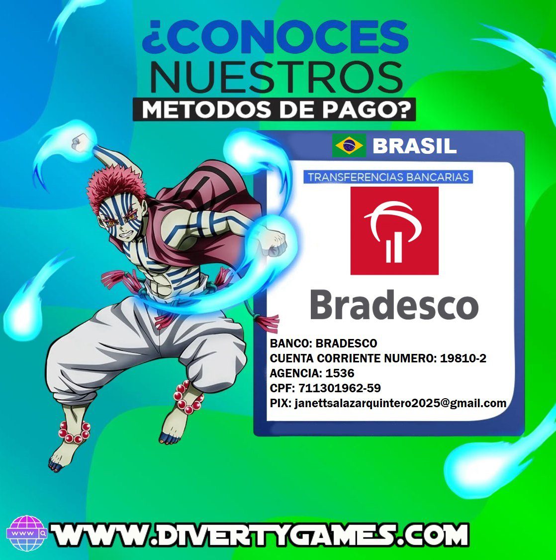 MEDIOS DE PAGO BRASIL