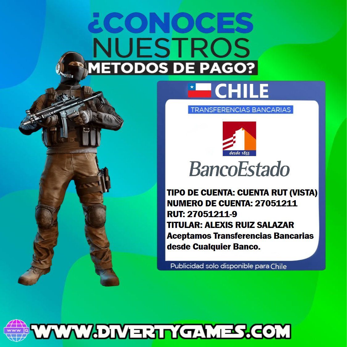 MEDIOS DE PAGO CHILE