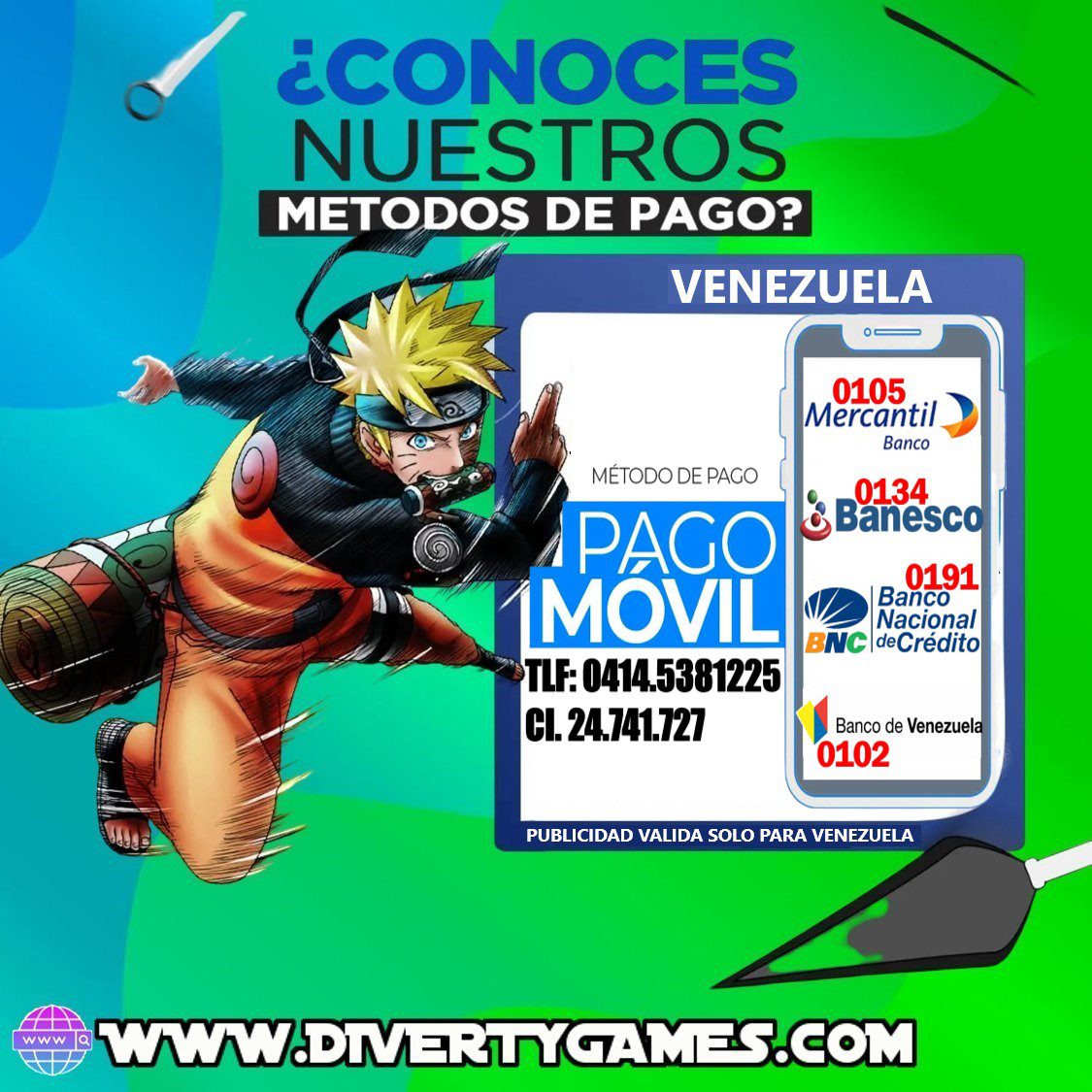 MEDIOS DE PAGO VENEZUELA