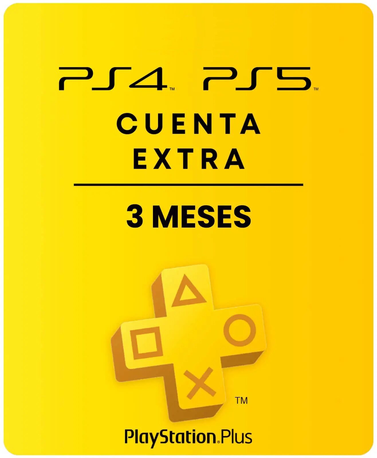CUENTA PLUS EXTRA 3 MESES PS4 & PS5