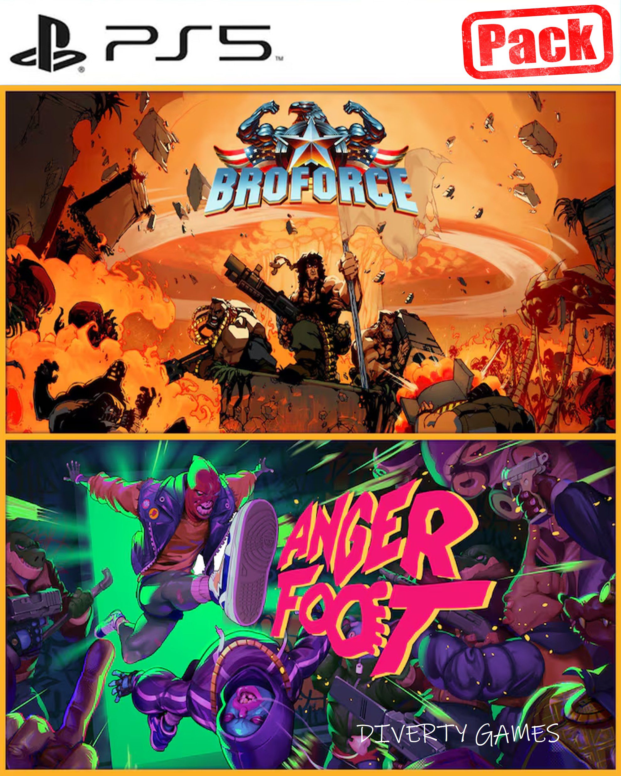 BROFORCE X ANGER FOOT BUNDLE PS5