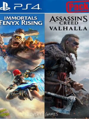 ASSASSINS CREED VALHALLA + IMMORTALS FENYX RISING BUNDLE PS4
